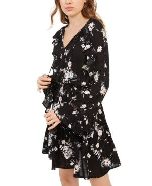 American Rag Juniors' Ruffled Floral-Print Peasant Dress, Created for Macy's - Bellso